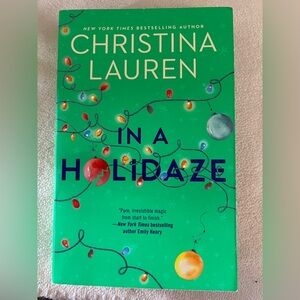 Three Christmas themed books.